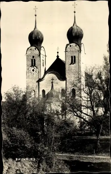 Foto Ak Baumburg Altenmarkt an der Alz Oberbayern, Kirche