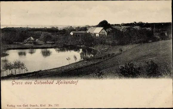 Ak Heikendorf an der Kieler Förde, Teilansicht, Haus