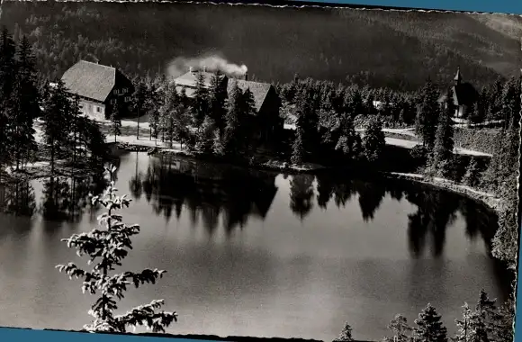 Ak Mummelsee Seebach im Schwarzwald Baden, Panorama