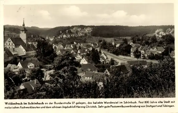 Ak Waldenbuch in Württemberg, Gesamtansicht