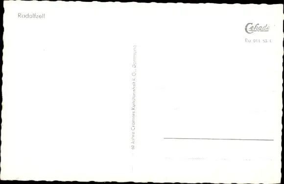 Ak Radolfzell am Bodensee, Teilansicht, Kirche