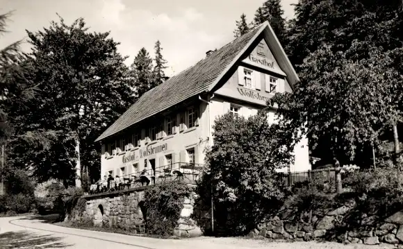 Ak Seebach Baden, Gasthof Pension Wolfsbrunnen im Schwarzwald