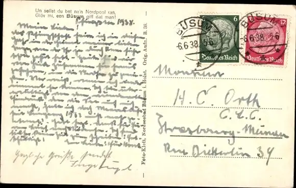 Ak Nordseebad Büsum, Sturmflut am Südstrand