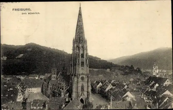 Ak Freiburg im Breisgau, Das Münster