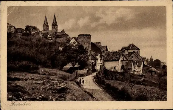 Ak Fritzlar in Hessen, Teilansicht