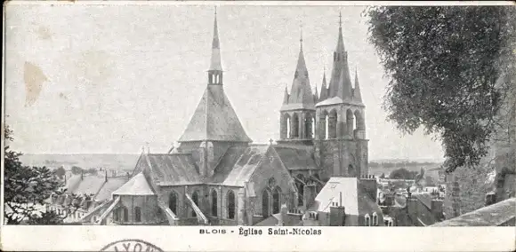Ak Blois Loir et Cher, St.-Nikolaus-Kirche