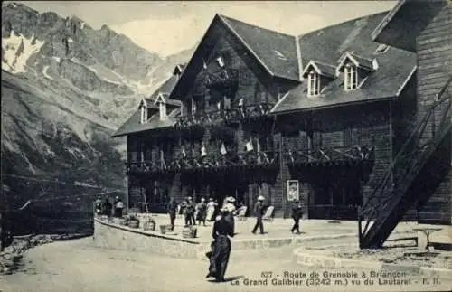 Ak Col du Galibier Hautes Alpes, Strasse nach Grenoble und Briancon, Lautaret