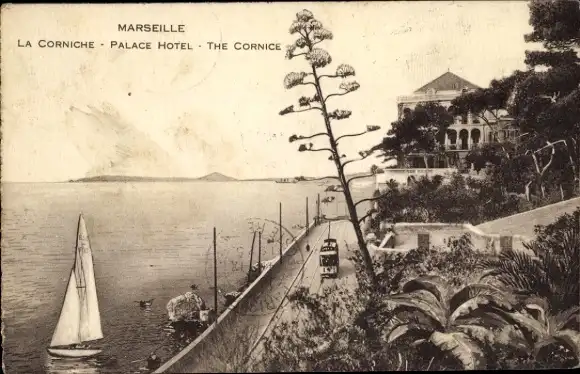 Ak Marseille Bouches du Rhône, Palasthotel