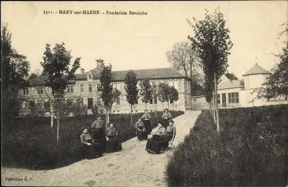 Ak Mary sur Marne Seine et Marne, Fondation Borniche