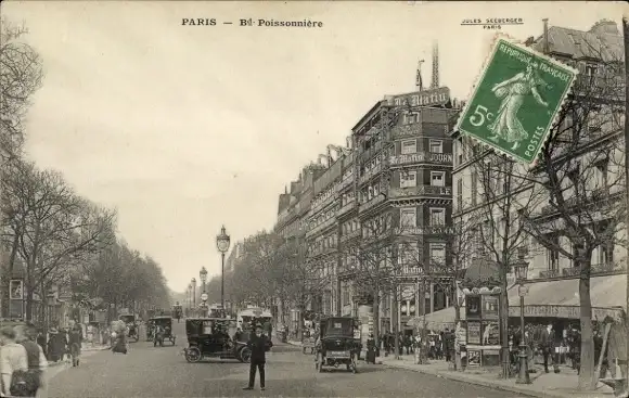 Ak Paris X, Boulevard Poissonniere