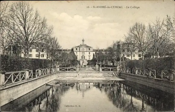 Ak Saint Andre de Cubzac Gironde, Le College