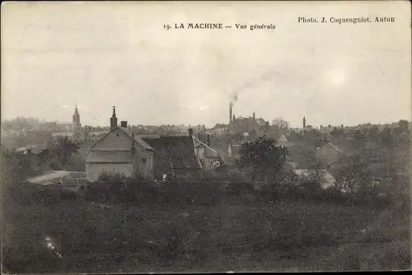 Ak La Machine Nièvre, vue generale