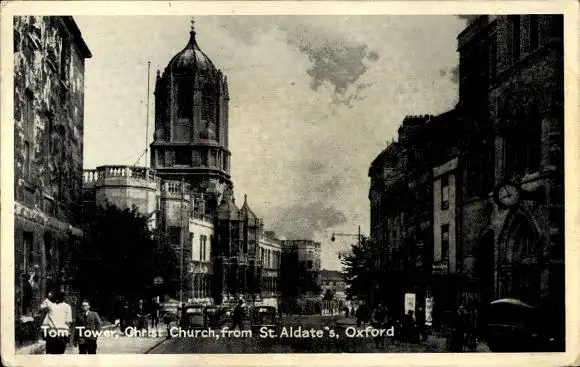 Ak Oxford Oxfordshire England, Tom Tower, Christ Church, St. Aldate