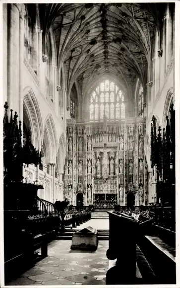 Ak Winchester Südostengland, Kathedrale, Chor, Presbyterium