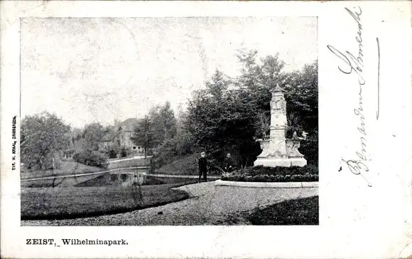 Ak Zeist Utrecht Niederlande, Wilhelminapark