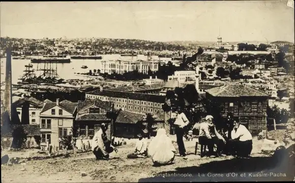 Ak Konstantinopel Istanbul Türkei, Corne d'Or, Kassim Pascha