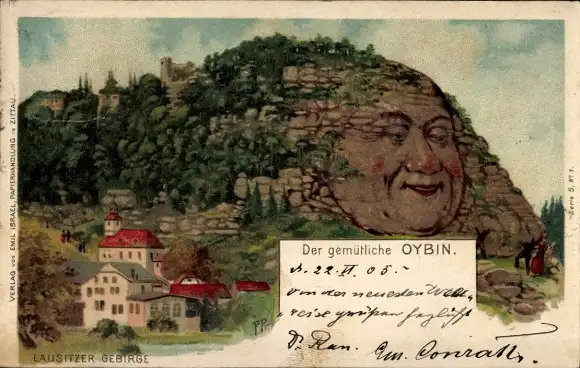 Litho Oybin in der Oberlausitz, Lausitzer Gebirge