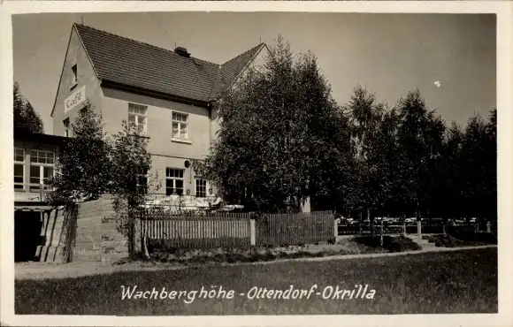 Ak Ottendorf Okrilla Sachsen, Café Wachberghöhe