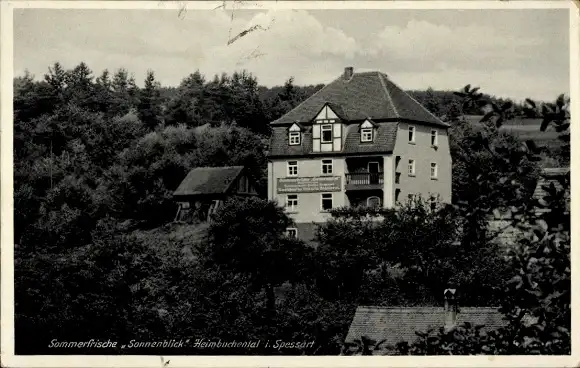 Ak Heimbuchenthal im Spessart, Sommerfrische Sonnenblick