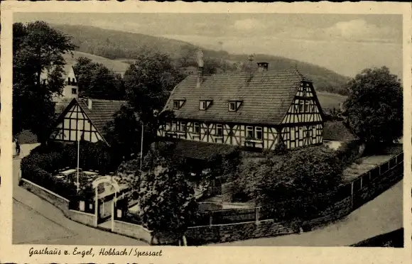 Ak Hobbach Eschau im Spessart, Gasthaus zum Engel