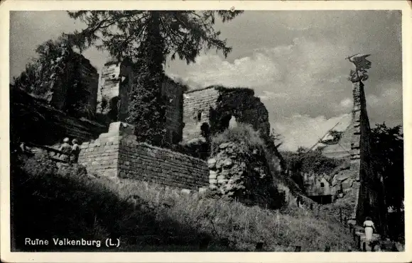 Ak Valkenburg Limburg Niederlande, Ruine