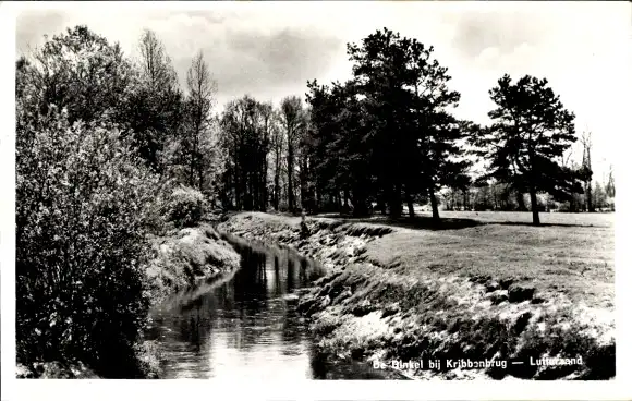 Ak De Lutte Overijssel, Lutterzand, De Dinkel bij Kribbenbrug