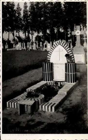 Ak Steenbergen Nordbrabant Niederlande, Friedhof