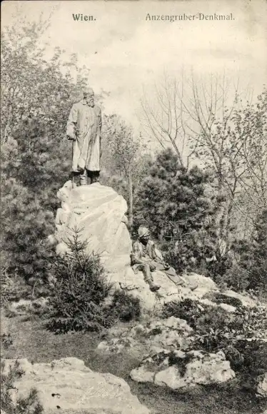 Ak Wien, Anzengruber-Denkmal