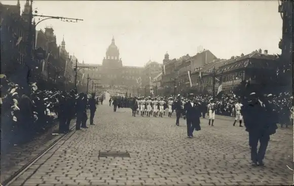 Foto Ak Praha Prag Tschechien, Turnfest 1920
