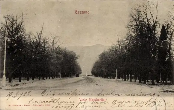 Ak Bassano del Grappa Veneto, Viale Margherita