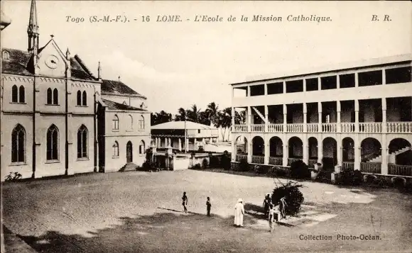 Ak Lomé Togo, Schule der Katholischen Mission