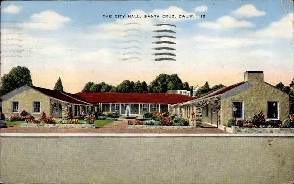 Ak Santa Cruz Kalifornien USA, Rathaus