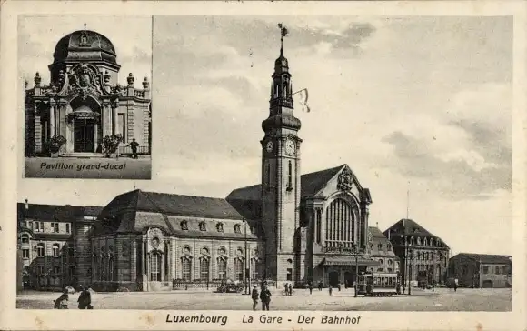 Ak Luxemburg Luxembourg, La Gare, Pavillon grand Ducal