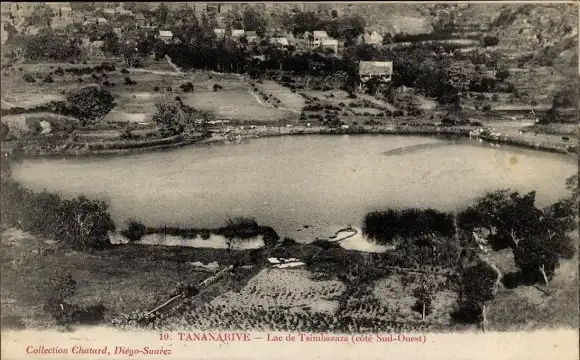 Ak Mahamasina Antananarivo Tananarive Madagaskar, Gesamtansicht, See
