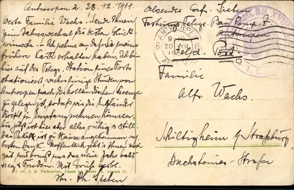 Ak Anvers Antwerpen Flandern, Canal au Sucre