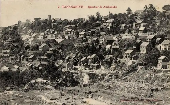 Ak Antananarivo Tananarive Madagaskar, Quartier de Ambanidia