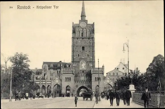Ak Hansestadt Rostock, Kröpeliner Tor