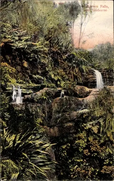 Ak Gisborne Stadt in Te Ika-a-Māui Nordinsel Neuseeland, Wasserfälle