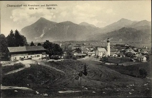 Ak Oberaudorf in Oberbayern, Gesamtansicht