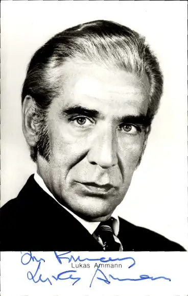 Ak Schauspieler Lukas Ammann, Portrait, Autogramm