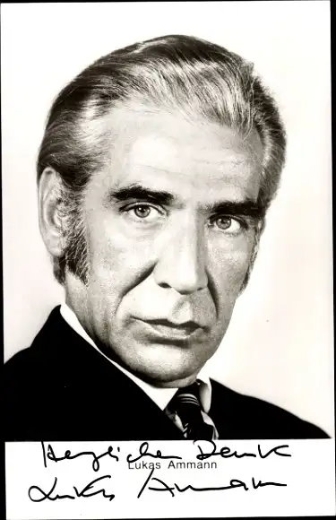 Ak Schauspieler Lukas Ammann, Portrait, Autogramm