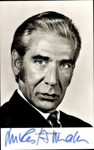 Ak Schauspieler Lukas Ammann, Portrait, Autogramm
