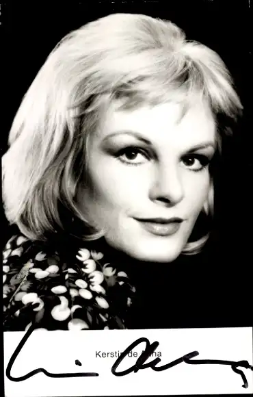 Ak Schauspielerin Kerstin de Ahna, Portrait, Autogramm