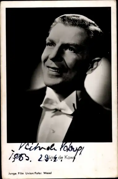 Ak Schauspieler Viktor de Kowa, Portrait, Des Teufels General, Autogramm
