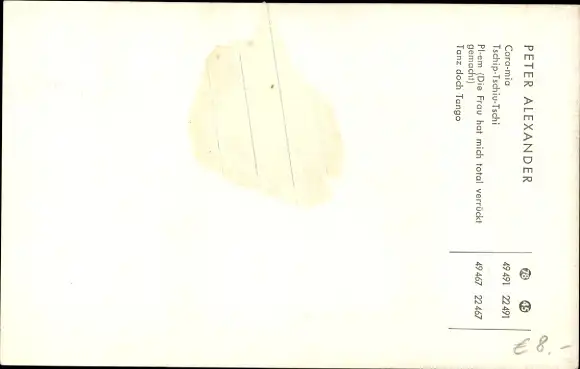 Ak Schauspieler und Sänger Peter Alexander, Portrait, Polydor, Autogramm