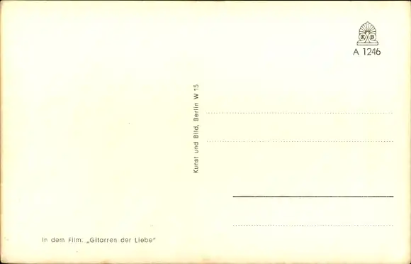 Ak Schauspieler und Sänger Vico Torriani, Portrait, Autogramm, Gitarren der Liebe