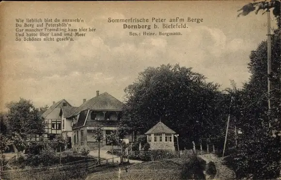 Ak Dornberg Bielefeld in Nordrhein Westfalen, Sommerfrische Peter auf'm Berge
