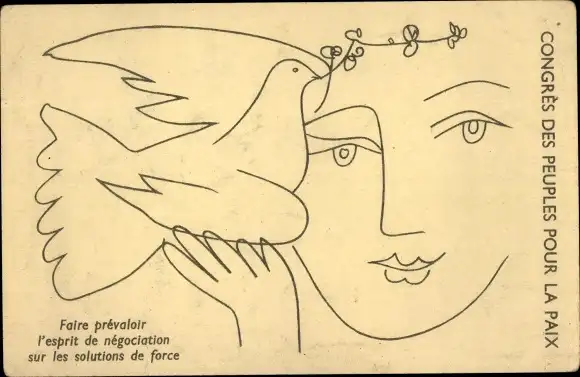 Künstler Ak Picasso, Kongress der Völker für den Frieden