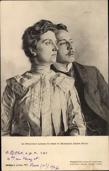 Ak Prinzessin Louise von Sachsen, André Giron