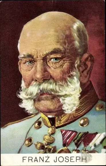 Künstler Ak Kaiser Franz Joseph I., Portrait